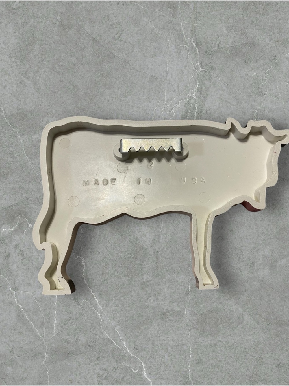 Cow Wall Accent with Pink Bow - Picture 2 of 4